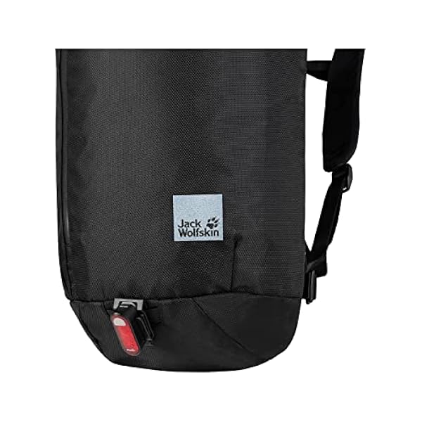 Jack Wolfskin Helsingfors Rolltop ryggsäck, ultra svart, en storlek blandad, ultra svart, en storlek, Ultra svart., Taille unique